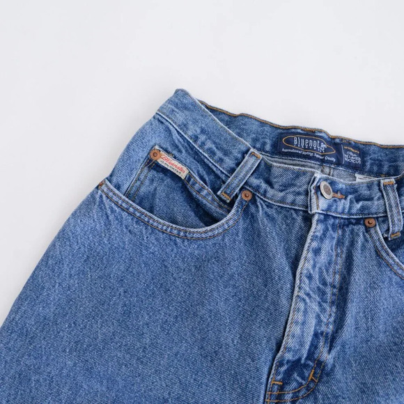 Vintage Bluenotes Mid-Wash High  Waisted Semi Relaxed Boot Cut Blue Jeans 28x30 - Picture 9 of 13